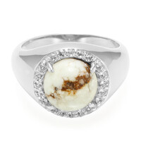 Anello in argento con Magnesite