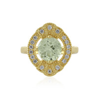 Anello in argento con Ametista Verde