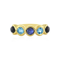 Anello in argento con Zaffiro Stellato Blu