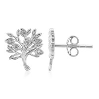 Orecchini in argento con Diamante I3 (I)