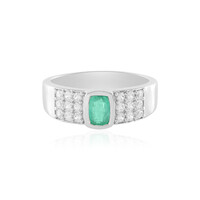 Anello in argento con Smeraldo Colombiano