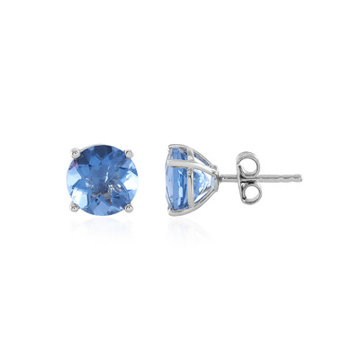 Orecchini in argento con Fluorite Cangiante