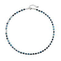 Collana in argento con Ematite Blu Royal