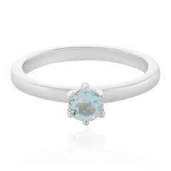 Anello in argento con Topazio Blu Cielo