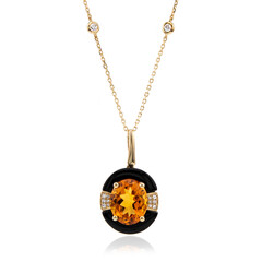 Collana in oro con Onice Nero
