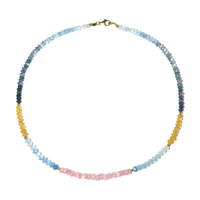 Collana in argento con Berillo Fancy