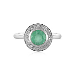 Anello in argento con Smeraldo Russo