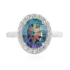 Anello in argento con Topazio Rugiada Mattutina