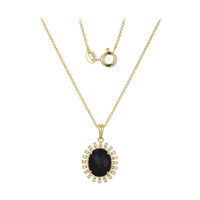 Collana in argento con Agata Nera