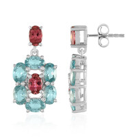 Orecchini in argento con Tormalina Rosa Nigeriana