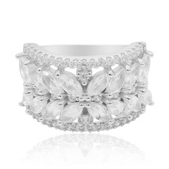 Anello in argento con Topazio Bianco