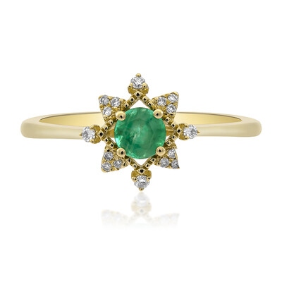 Anello in oro con Smeraldo Zambia (CIRARI)