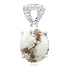Ciondolo in argento con Magnesite