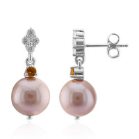 Orecchini in argento con Perla Ming (TPC)