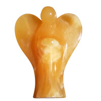 Figura con Calcite Arancione (Lapis Vitalis)