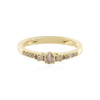 Anello in argento con Diamante Champagne I3