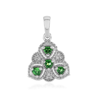 Ciondolo in argento con Tsavorite della Tanzania