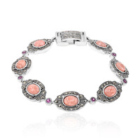Bracciale in argento con Rodocrosite (Annette classic)