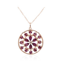 Collana in argento con Rodolite