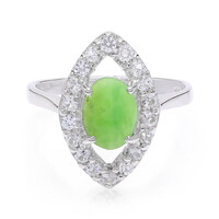 Anello in argento con Crisoprasio Imperiale