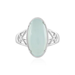 Anello in argento con Calcedonio Acqua