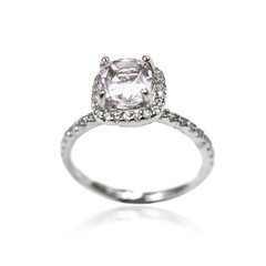 Anello in argento con Kunzite Brasiliana