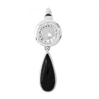 Ciondolo in argento con Onice Nero