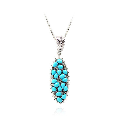 Collana in argento con Turchese Sleeping Beauty (Dallas Prince Designs)