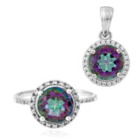 Parure in argento con Quarzo Mistico