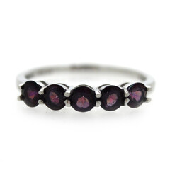 Anello in argento con Topazio Mora