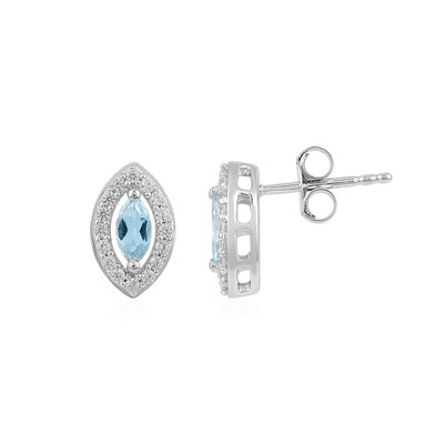 Orecchini in argento con Acquamarina