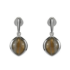 Orecchini in argento con Pietra Focaia Santa Croce