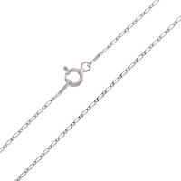 Catenina figaro in argento - 45 cm - 1,05 g