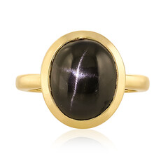 Anello in argento con Diopside Stellato d'India