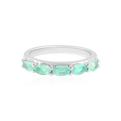 Anello in argento con Smeraldo Colombiano