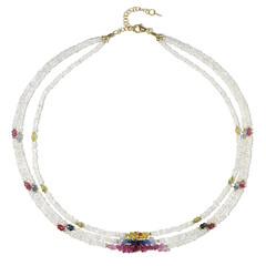 Collana in argento con Zaffiro Bianco