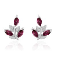 Orecchini in argento con Rodolite