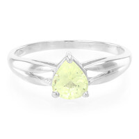 Anello in argento con Crisoberillo Brasiliano