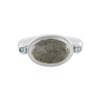 Anello in argento con Labradorite Blu Maniry (KM by Juwelo)