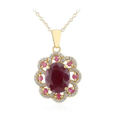 Collana in argento con Rubino