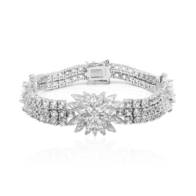 Bracciale in argento con Topazio Bianco