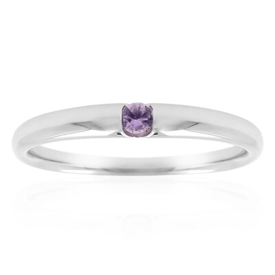 Anello in argento con Zaffiro Ceylon Porpora (non riscaldato)