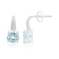 Orecchini in argento con Topazio Blu Cielo