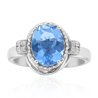 Anello in argento con Fluorite Cangiante