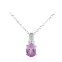 Collana in argento con Topazio Mistico Lilla