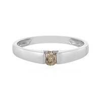 Anello in platino con Diamante Cioccolato I2