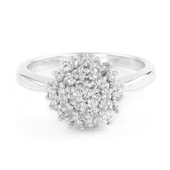 Anello in argento con Topazio Bianco