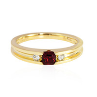 Anello in oro con Spinello Rosso della Birmania (de Melo)