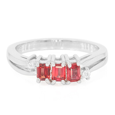 Anello in argento con Rubino Malawi