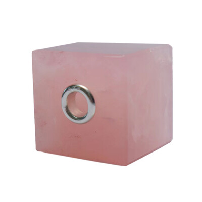 Ciondolo in argento con Quarzo Rosa (MONOSONO COLLECTION)